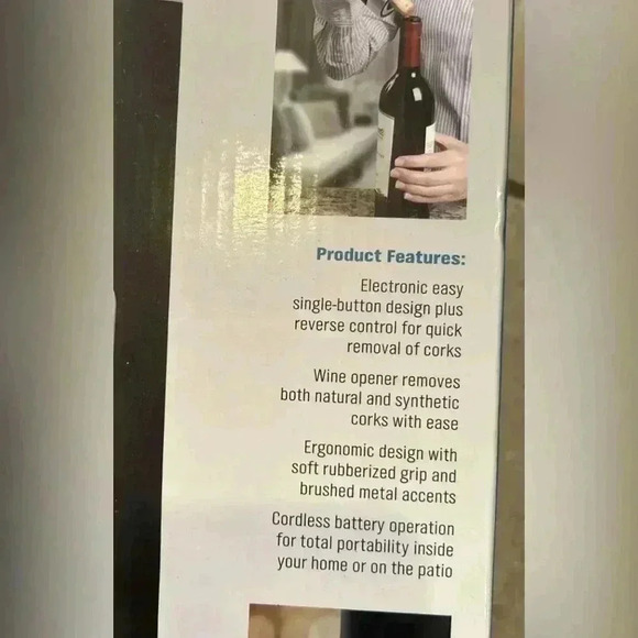 New in box automatic wine bottle opener. - Picture 4 of 5